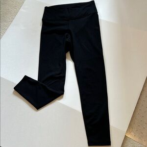 Old Navy Cloud Comfy 7/8 length extra high-rise Jogger Cross waistband Black EUC